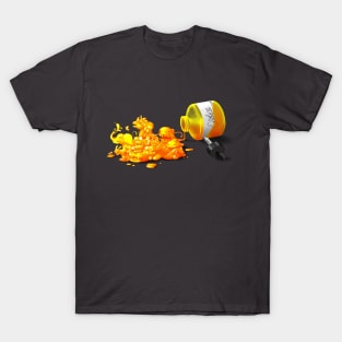 Yellow ecoline spill T-Shirt